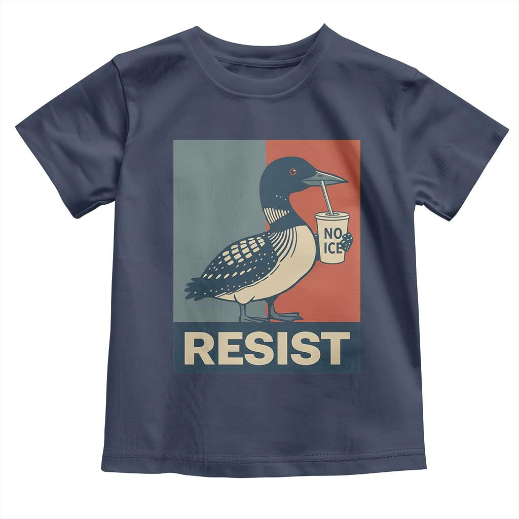 Funny Minnesota Common Loon Toddler T Shirt No Ice Please