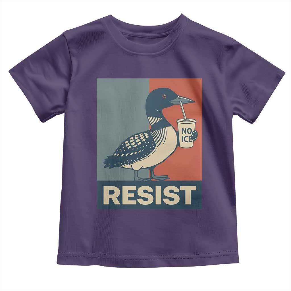 Funny Minnesota Common Loon Toddler T Shirt No Ice Please