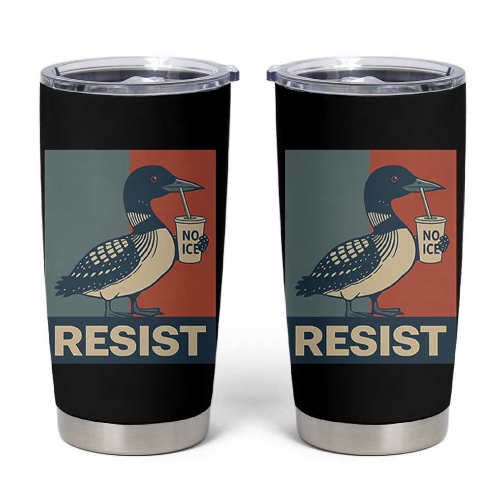 Funny Minnesota Common Loon Tumbler Cup No Ice Please