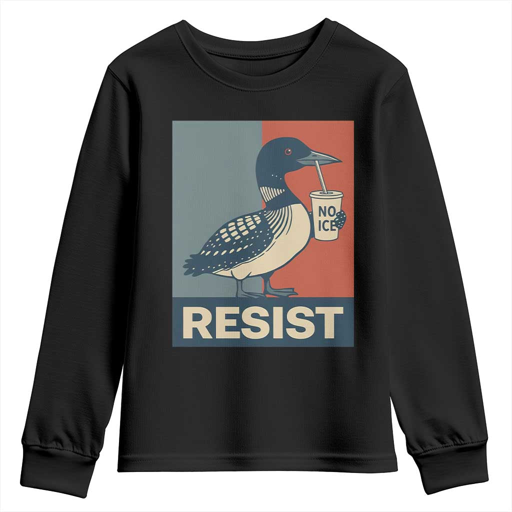 Funny Minnesota Common Loon Youth Sweatshirt No Ice Please