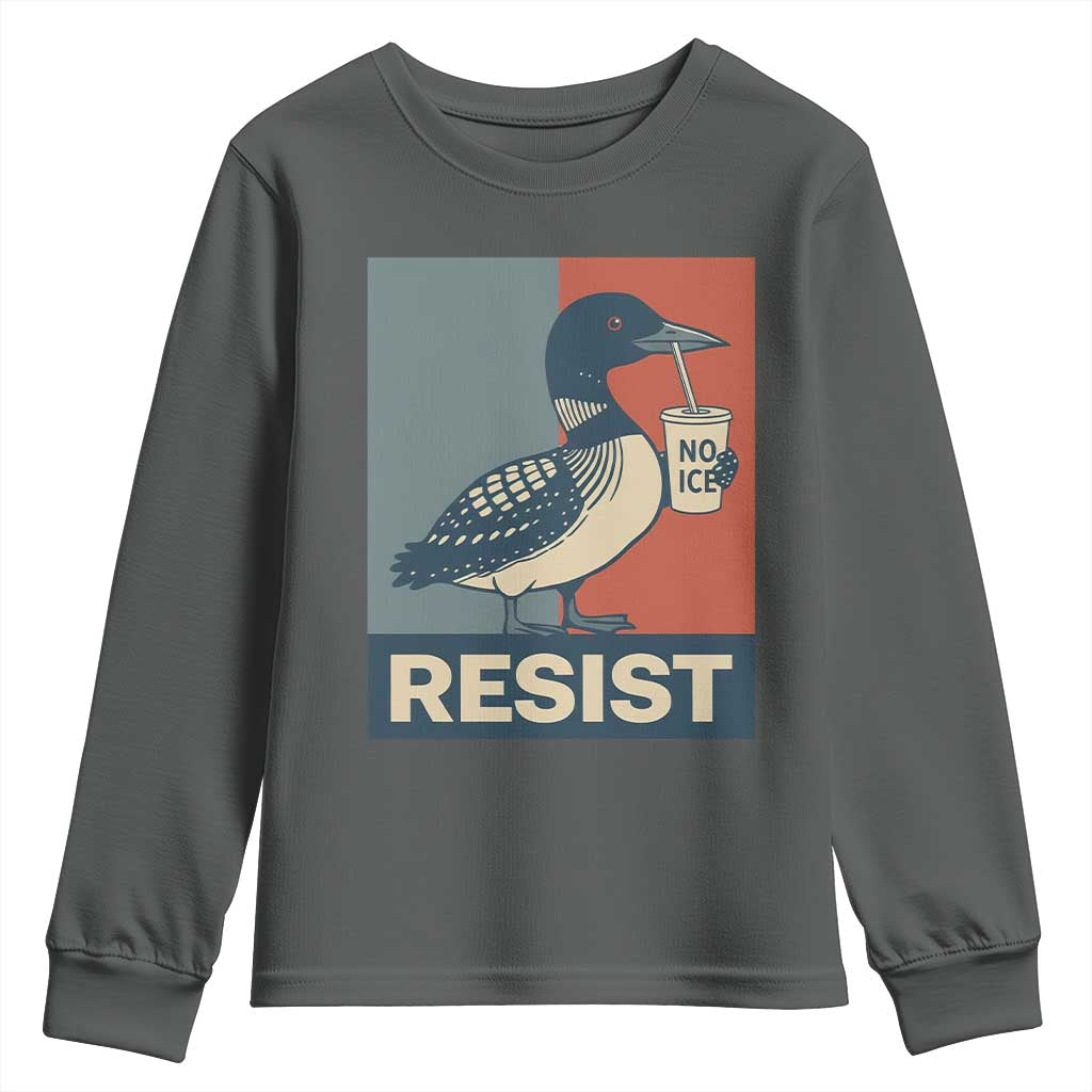 Funny Minnesota Common Loon Youth Sweatshirt No Ice Please