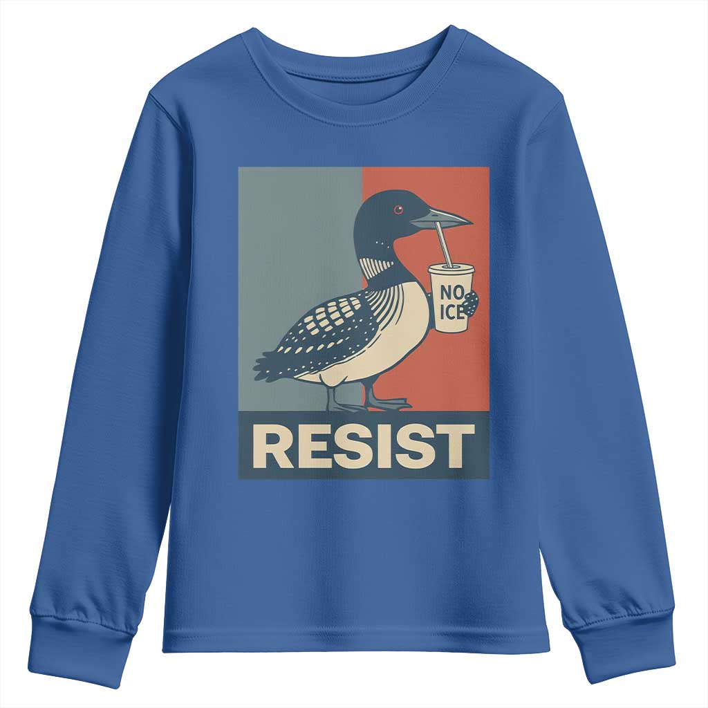 Funny Minnesota Common Loon Youth Sweatshirt No Ice Please
