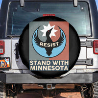 Stand With Minnesota Spare Tire Cover Common Loon Pride Support