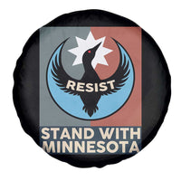 Stand With Minnesota Spare Tire Cover Common Loon Pride Support