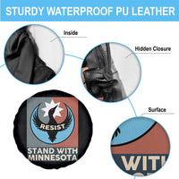 Stand With Minnesota Spare Tire Cover Common Loon Pride Support