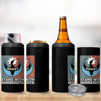 Stand With Minnesota 4 in 1 Can Cooler Tumbler Common Loon Pride Support