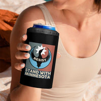Stand With Minnesota 4 in 1 Can Cooler Tumbler Common Loon Pride Support