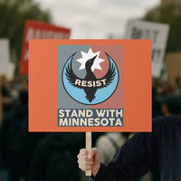 Stand With Minnesota Protest Sign Common Loon Pride Support