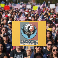 Stand With Minnesota Protest Sign Common Loon Pride Support