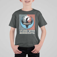 Stand With Minnesota T Shirt For Kid Common Loon Pride Support