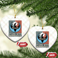 Stand With Minnesota Ceramic Ornament Common Loon Pride Support