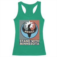 Stand With Minnesota Racerback Tank Top Common Loon Pride Support