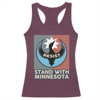 Stand With Minnesota Racerback Tank Top Common Loon Pride Support