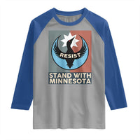 Stand With Minnesota Raglan Shirt Common Loon Pride Support