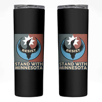 Stand With Minnesota Skinny Tumbler Common Loon Pride Support