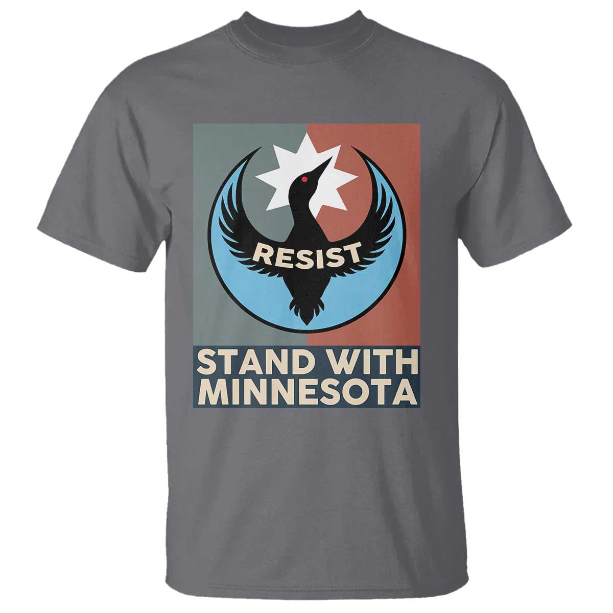 Stand With Minnesota T Shirt Common Loon Pride Support