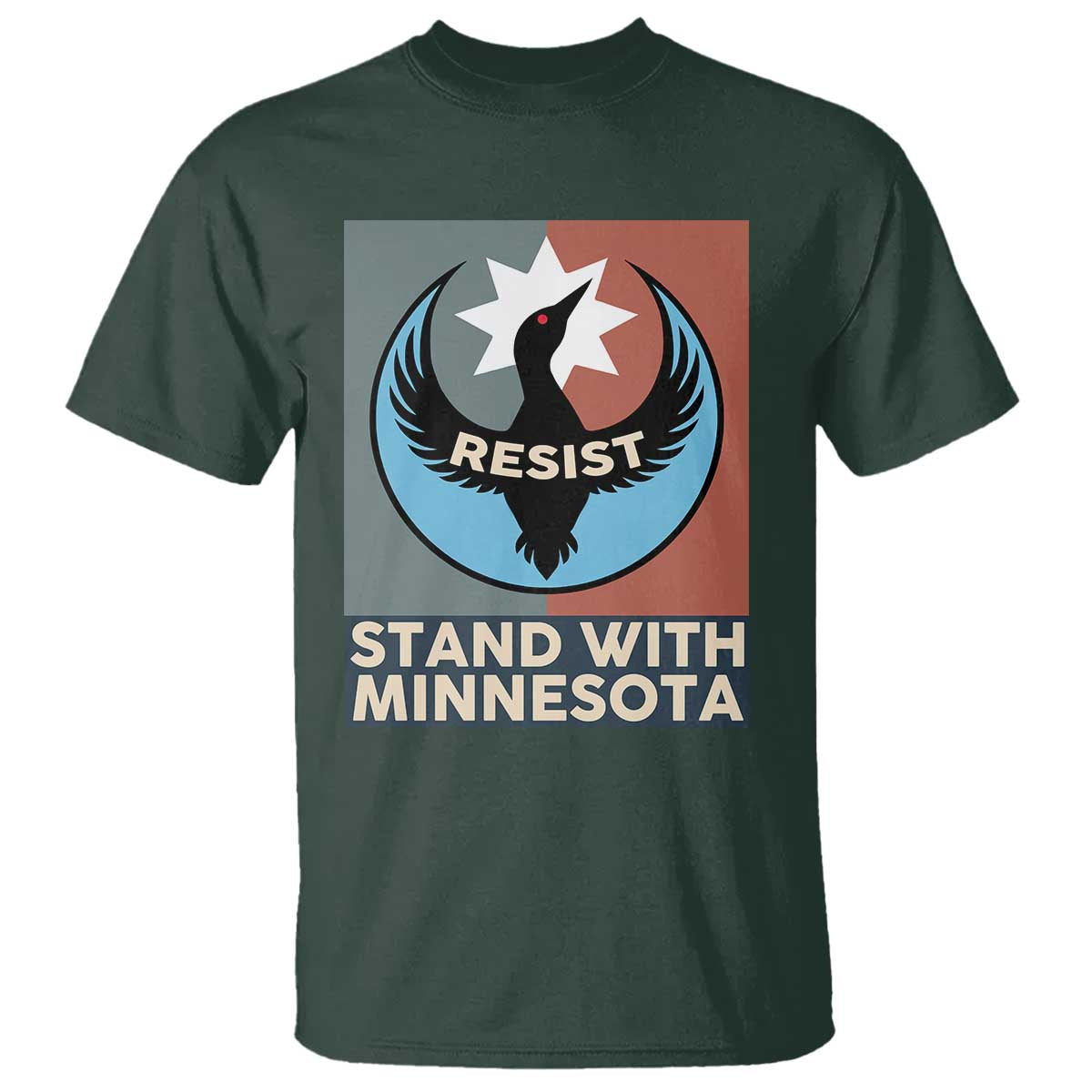 Stand With Minnesota T Shirt Common Loon Pride Support