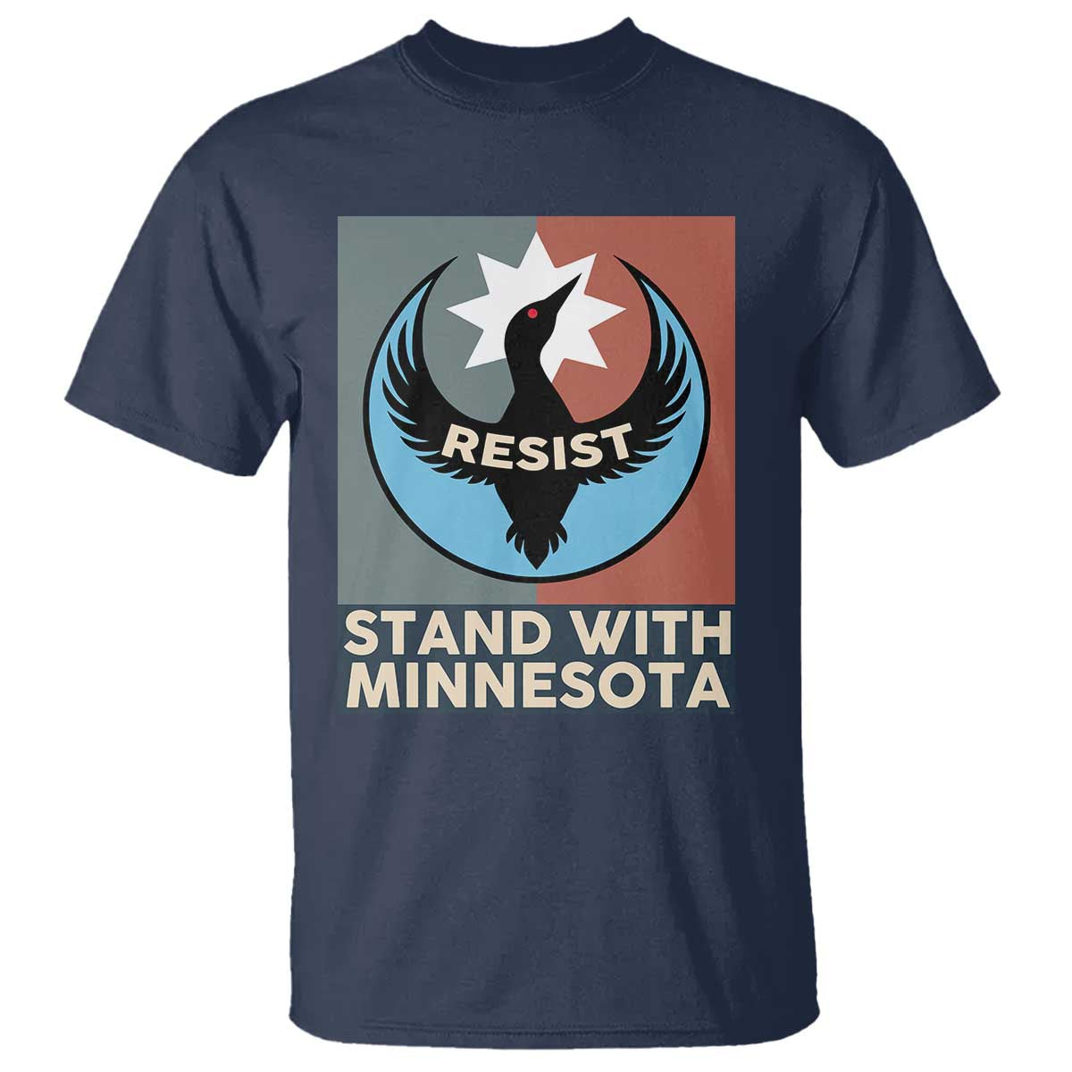 Stand With Minnesota T Shirt Common Loon Pride Support