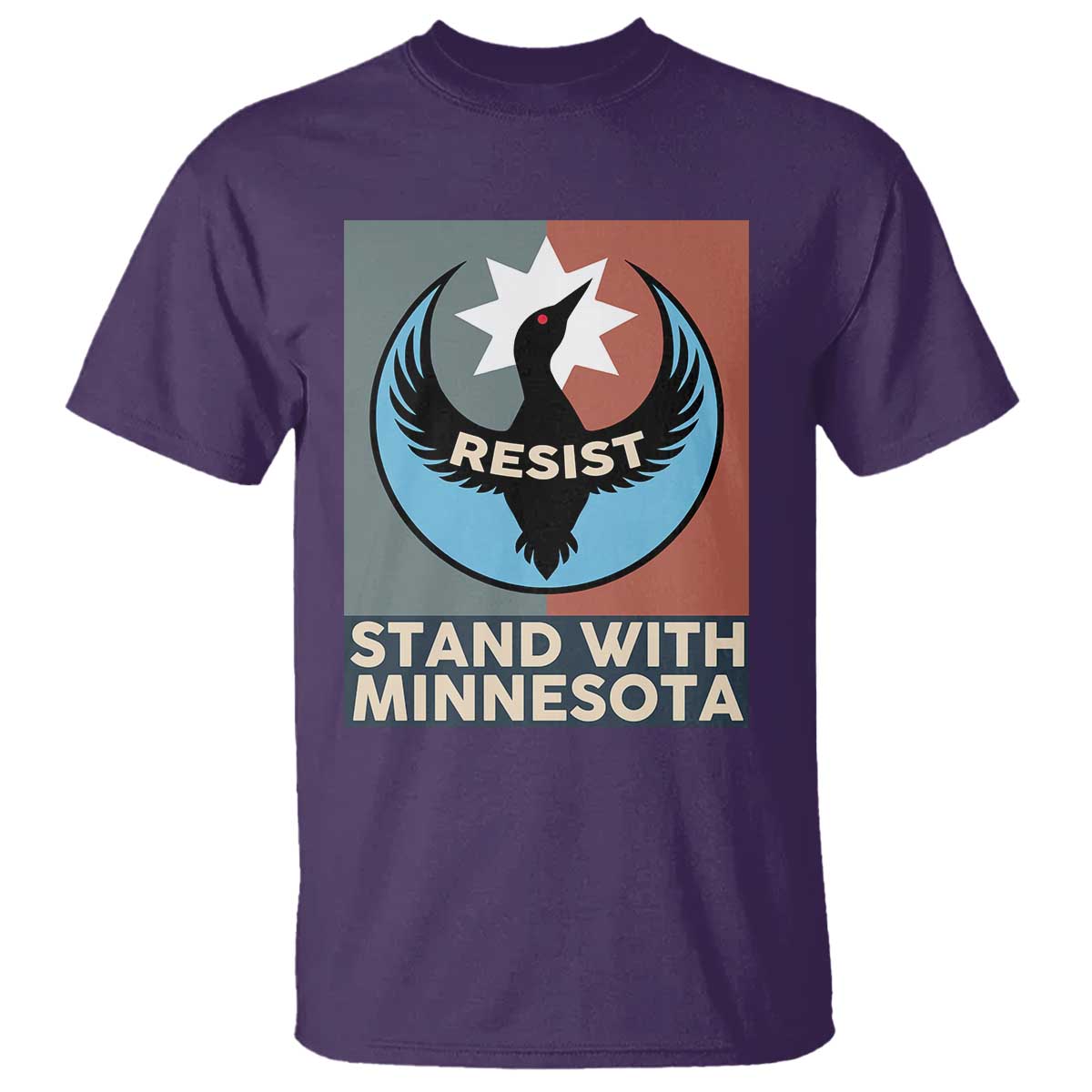 Stand With Minnesota T Shirt Common Loon Pride Support