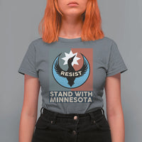 Stand With Minnesota T Shirt For Women Common Loon Pride Support