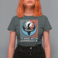 Stand With Minnesota T Shirt For Women Common Loon Pride Support