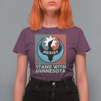 Stand With Minnesota T Shirt For Women Common Loon Pride Support