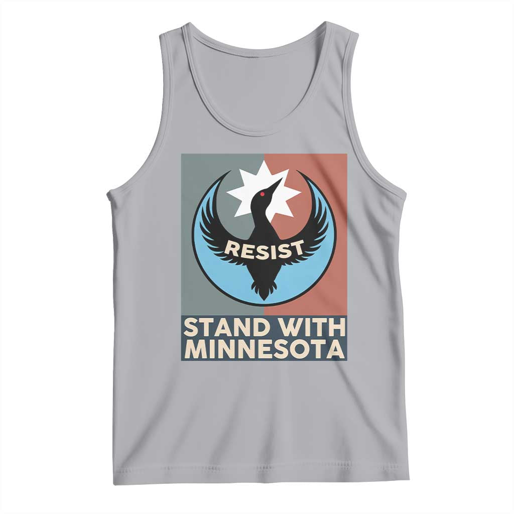 Stand With Minnesota Tank Top Common Loon Pride Support