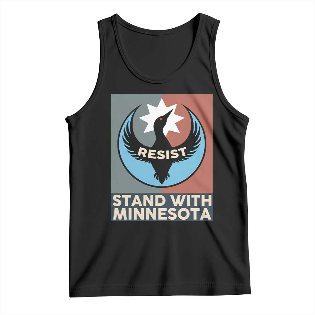 Stand With Minnesota Tank Top Common Loon Pride Support