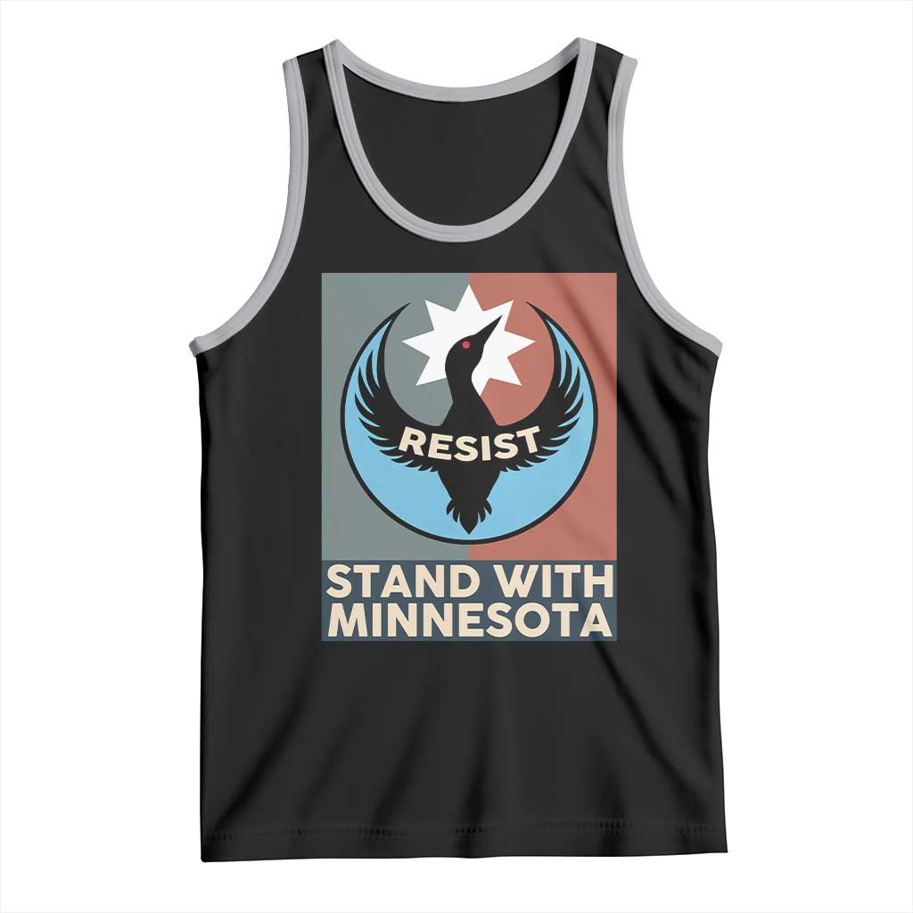 Stand With Minnesota Tank Top Common Loon Pride Support