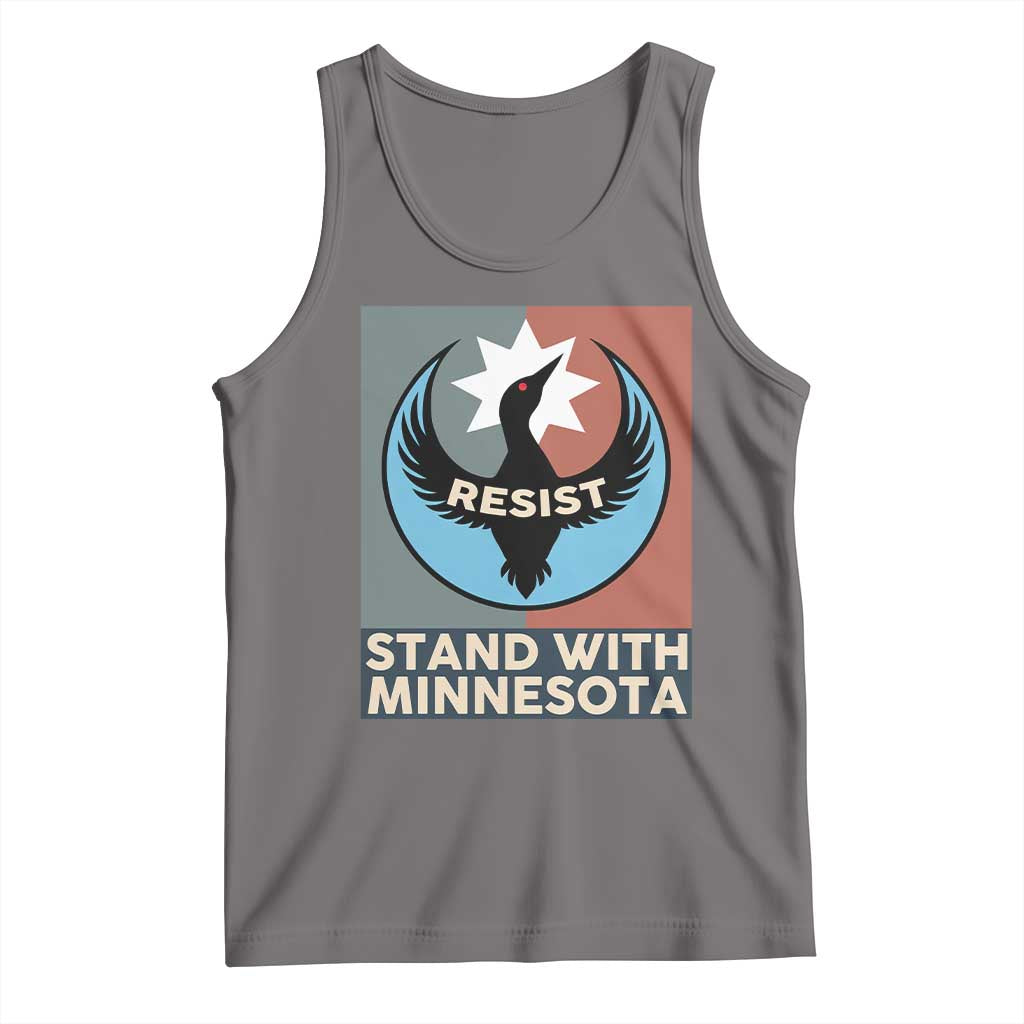 Stand With Minnesota Tank Top Common Loon Pride Support