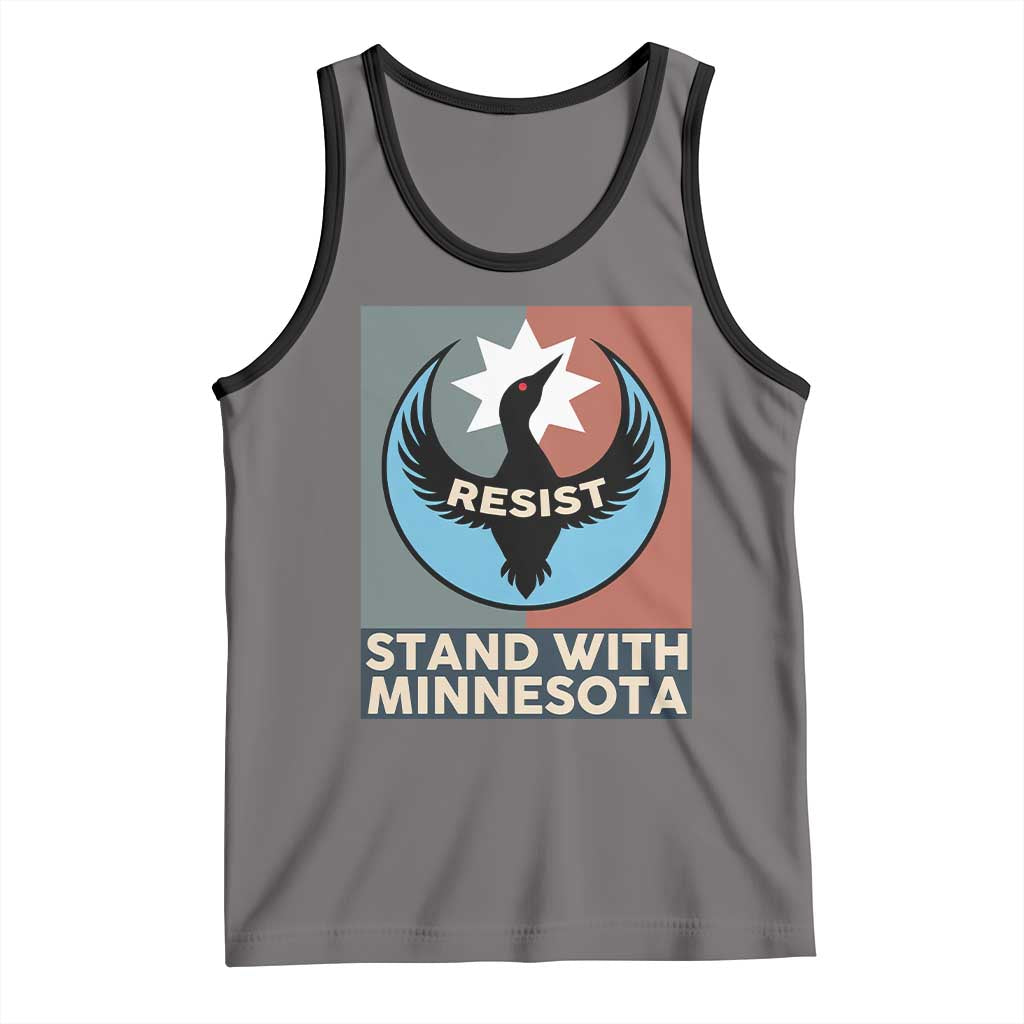 Stand With Minnesota Tank Top Common Loon Pride Support