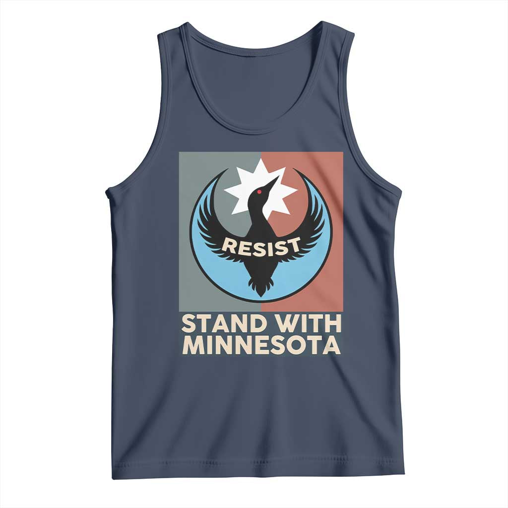 Stand With Minnesota Tank Top Common Loon Pride Support