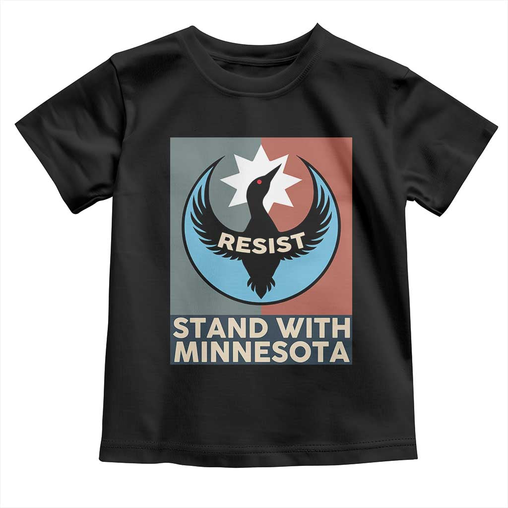 Stand With Minnesota Toddler T Shirt Common Loon Pride Support