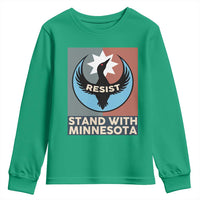 Stand With Minnesota Youth Sweatshirt Common Loon Pride Support