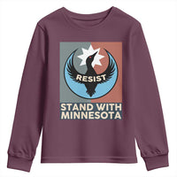 Stand With Minnesota Youth Sweatshirt Common Loon Pride Support