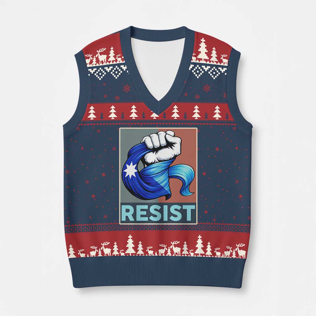 Minnesota Resist Ice Out V-Neck Knit Sweater Vest MM Support Gift
