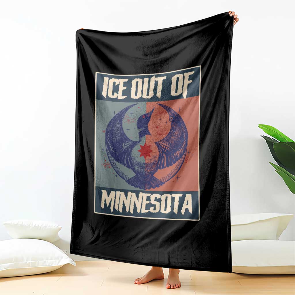 Ice Out Of Minnesota Throw Blanket Social Justice Solidarity