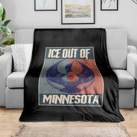 Ice Out Of Minnesota Throw Blanket Social Justice Solidarity