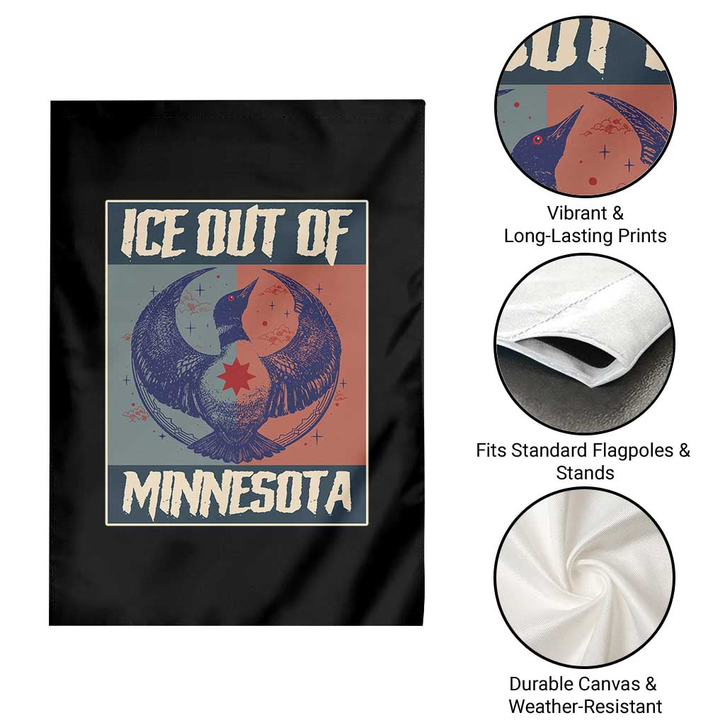 Ice Out Of Minnesota Garden Flag Social Justice Solidarity