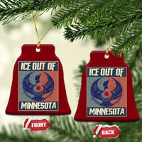 Ice Out Of Minnesota Ceramic Ornament Social Justice Solidarity