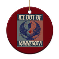 Ice Out Of Minnesota Ceramic Ornament Social Justice Solidarity
