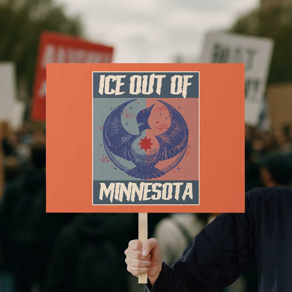 Ice Out Of Minnesota Protest Sign Social Justice Solidarity