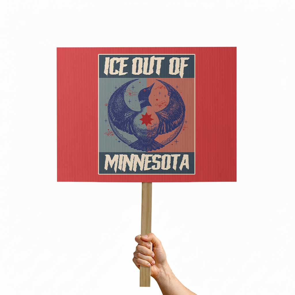 Ice Out Of Minnesota Protest Sign Social Justice Solidarity