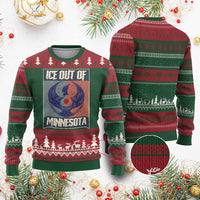 Ice Out Of Minnesota Ugly Christmas Sweater Social Justice Solidarity