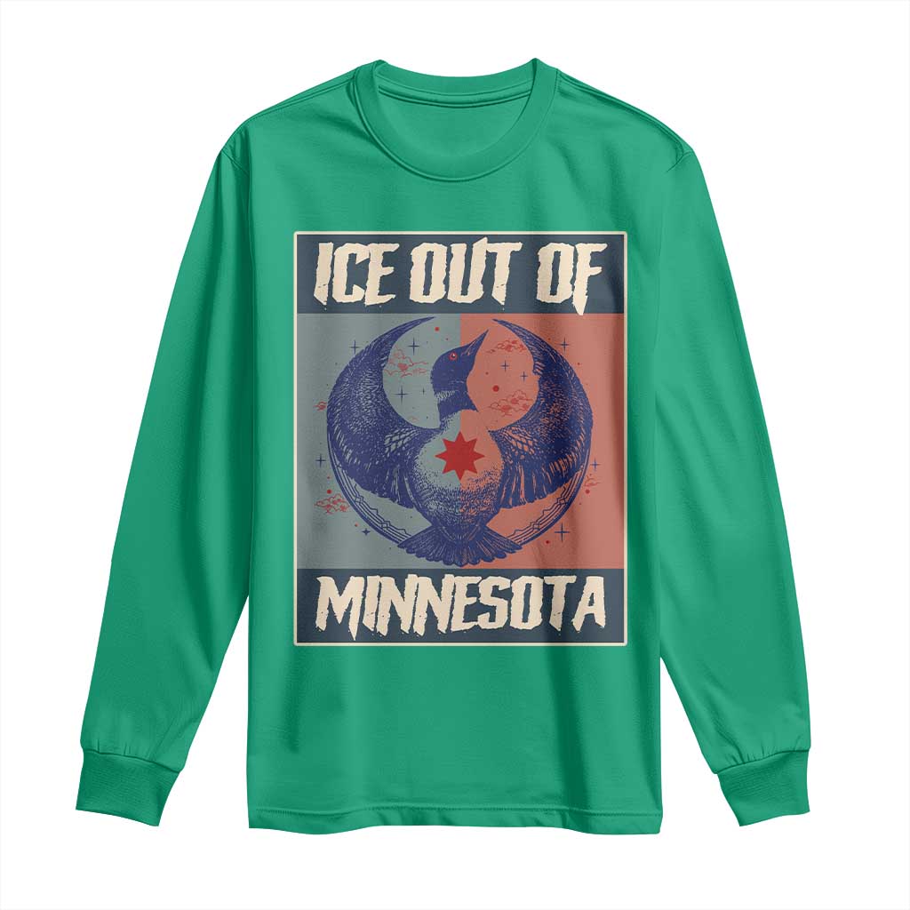 Ice Out Of Minnesota Long Sleeve Shirt Social Justice Solidarity