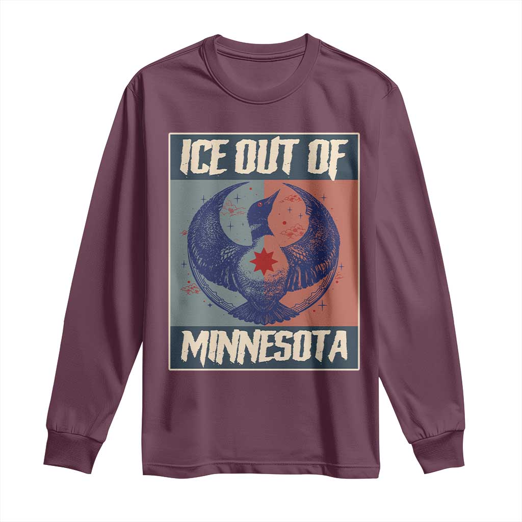 Ice Out Of Minnesota Long Sleeve Shirt Social Justice Solidarity