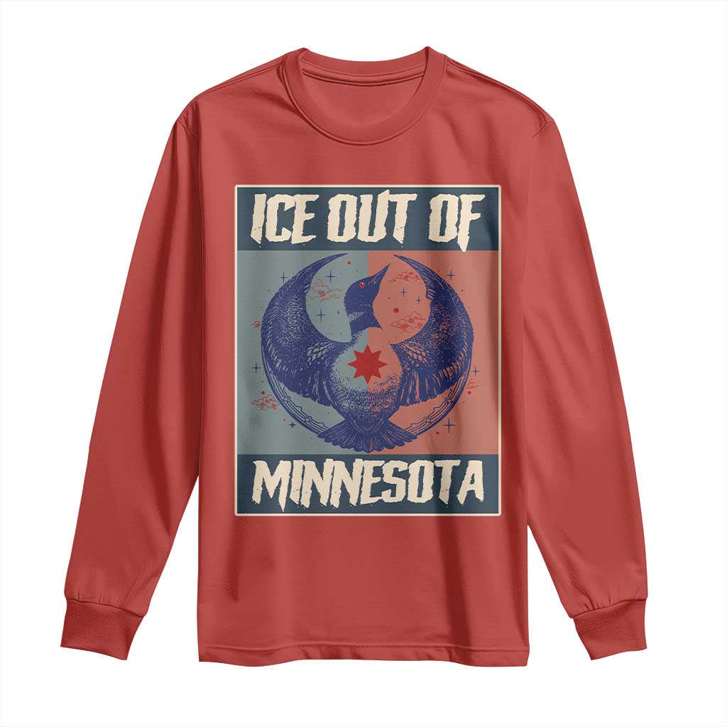 Ice Out Of Minnesota Long Sleeve Shirt Social Justice Solidarity