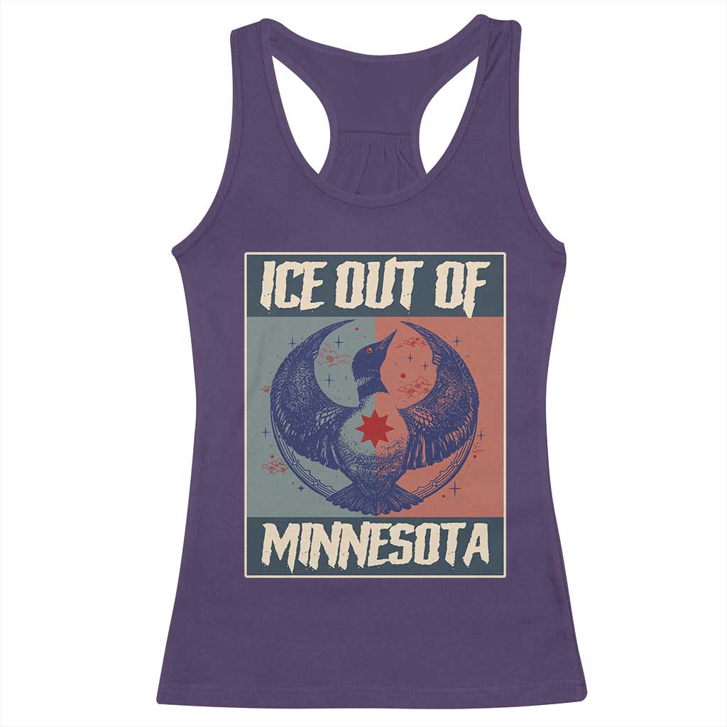 Ice Out Of Minnesota Racerback Tank Top Social Justice Solidarity