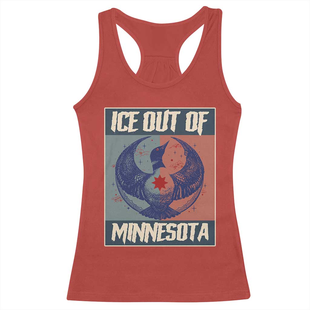 Ice Out Of Minnesota Racerback Tank Top Social Justice Solidarity