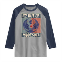 Ice Out Of Minnesota Raglan Shirt Social Justice Solidarity